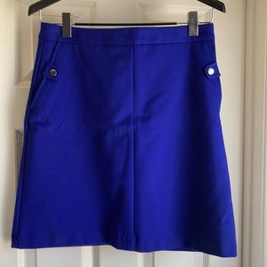 Mario Serrani Royal Blue Ponte A-Line Skirt - 8